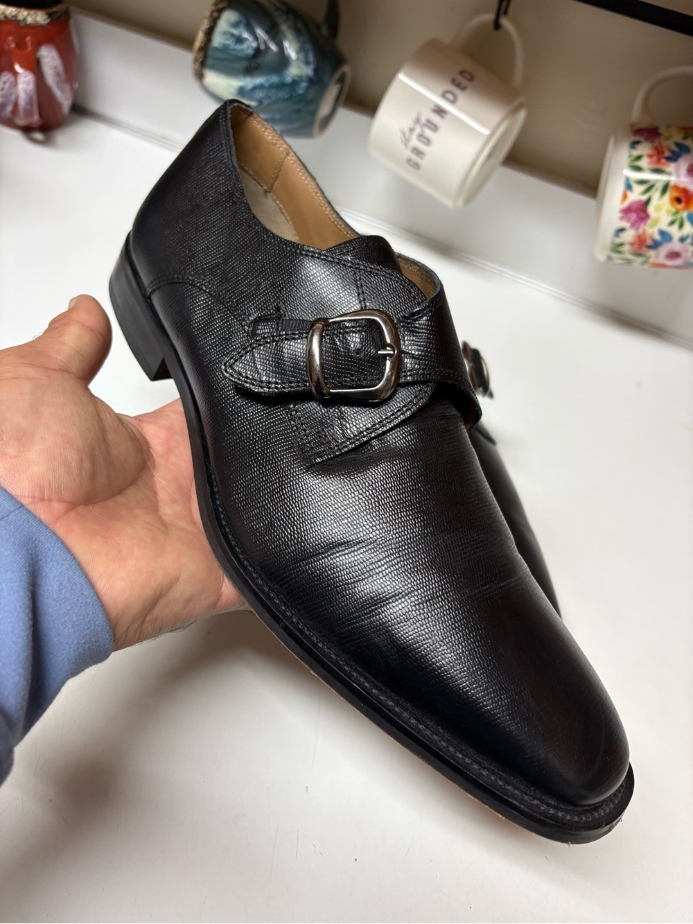 Been used once Florsheim Sorrento Monk Strap Slip-On size 10
